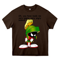 Chocolate Brown marvin the martian looney toons Heavy Core Tee - artisFamous