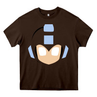 Chocolate Brown mega man retro video game face Heavy Core Tee - artisFamous