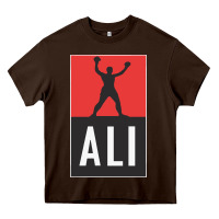 Chocolate Brown ali the legend Heavy Core Tee - artisFamous