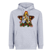 Heather Grey christmas baby jesus oh holly night Heavyweight Hoodie - RanaPortraitStore