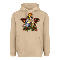 Mushroom christmas baby jesus oh holly night Heavyweight Hoodie - RanaPortraitStore