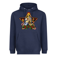 Navy christmas baby jesus oh holly night Heavyweight Hoodie - RanaPortraitStore