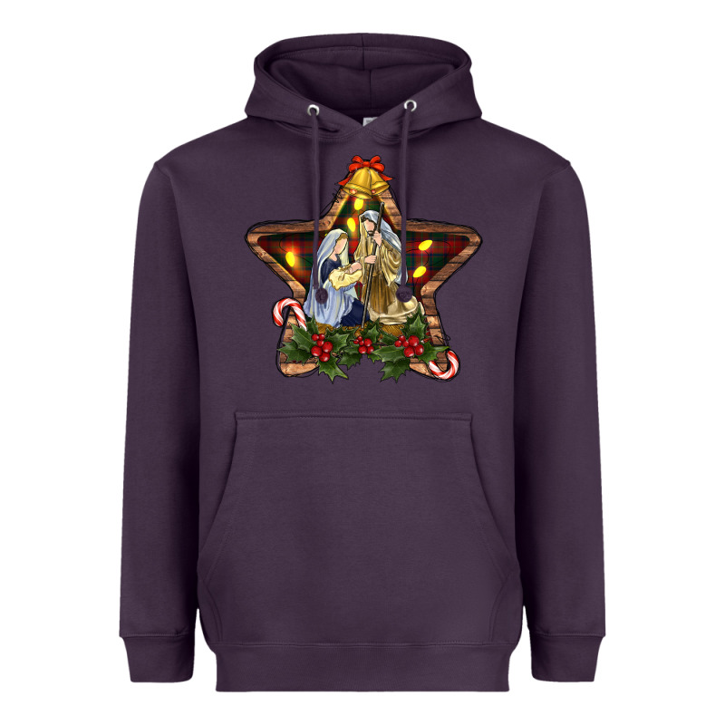 Christmas Baby Jesus Oh Holly Night Heavyweight Hoodie by RanaPortraitStore | Teevron