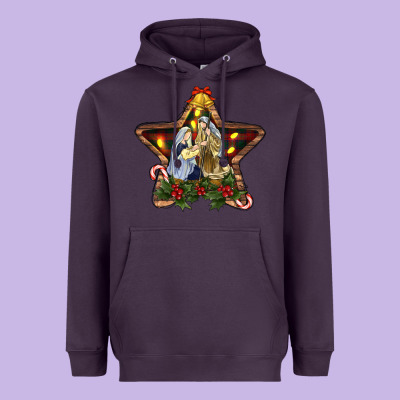 Christmas Baby Jesus Oh Holly Night Heavyweight Hoodie Designed By Ranaportraitstore