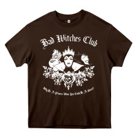 Chocolate Brown villains bad club Heavy Core Tee - artisFamous