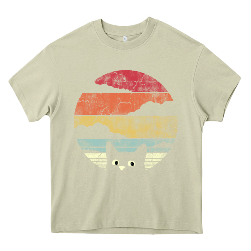 Cat Retro Vintage Style Heavy Core Tee by artisFamous | Teevron