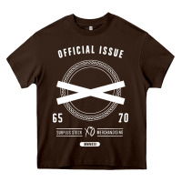 Chocolate Brown official issue xo for dark Heavy Core Tee - artisFamous