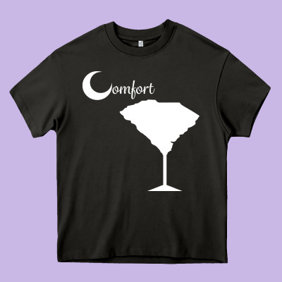 Southern Comfort Heavy Core Tee Designed By Artisfamous