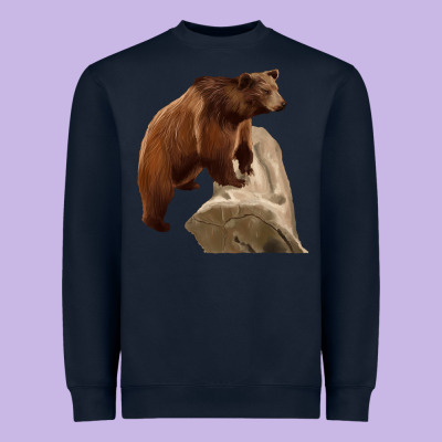 California Grizzly Bear Heavyweight Sweatshirt Designed By Ranaportraitstore