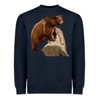 Navy California Grizzly Bear Heavyweight Sweatshirt - RanaPortraitStore