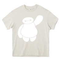 Cream baymax big hero 6 Heavy Core Tee - artisFamous