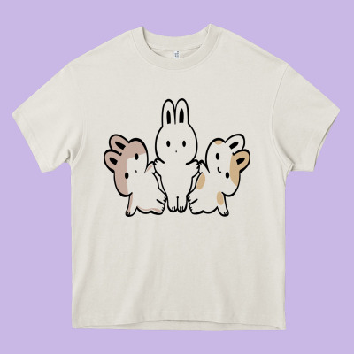 Bunnys Heavy Core Tee Designed By Artisfamous
