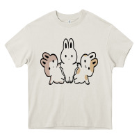 Cream bunnys Heavy Core Tee - artisFamous