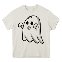 Cream ghost Heavy Core Tee - artisFamous