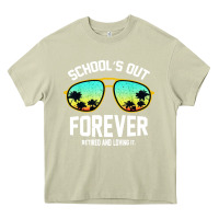Mossy school out forever retired teacher retro summer Heavy Core Tee - artisFamous