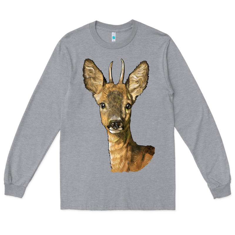 Red Brocket Deer Head Long Sleeve Tee by LillyAllenDesigns | Teevron