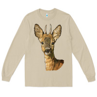 Mushroom Red brocket Deer Head Long Sleeve Tee - LillyAllenDesigns
