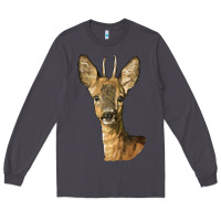 Smoke Red brocket Deer Head Long Sleeve Tee - LillyAllenDesigns