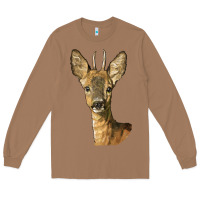 Toasted Coconut Red brocket Deer Head Long Sleeve Tee - LillyAllenDesigns