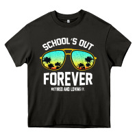 Asphalt school out forever retired teacher retro summer Heavy Core Tee - artisFamous