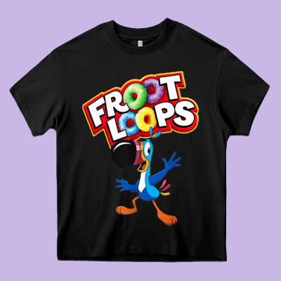 Froot Loops Toucan Sam Heavy Core Tee Designed By Artisfamous