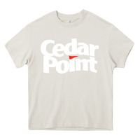 Cream cedar point Heavy Core Tee - artisFamous