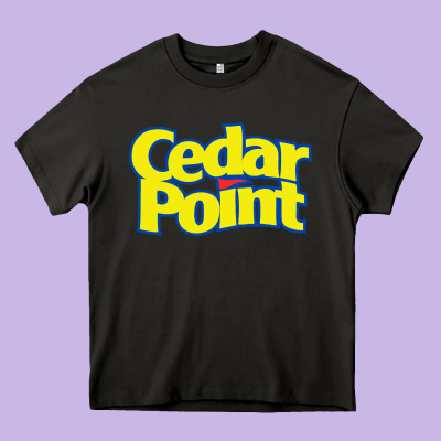 Cedar Point Heavy Core Tee Designed By Artisfamous