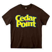 Chocolate Brown cedar point Heavy Core Tee - artisFamous