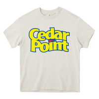 Cream cedar point Heavy Core Tee - artisFamous