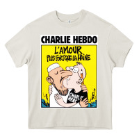 Cream charlie hebdo Heavy Core Tee - artisFamous