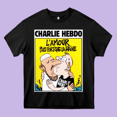 Charlie Hebdo Heavy Core Tee Designed By Artisfamous