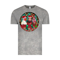 Cloud Rock Chickens Vintage Tee - CowhideDigitalArt