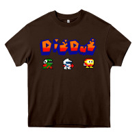Chocolate Brown dig dug Heavy Core Tee - artisFamous