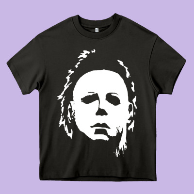 Halloween Horror Myers Heavy Core Tee Designed By Artisfamous