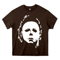 Chocolate Brown halloween horror myers Heavy Core Tee - artisFamous