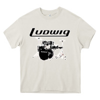 Cream ludwig drum Heavy Core Tee - artisFamous