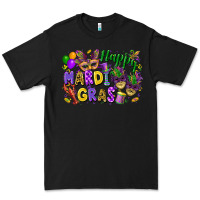 Black happy mardi gras Premium Tee - FaDigitalArtStudio