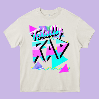 1980's Style Totally Rad 80s Casual  V.10.1 Tank Top Heavy Core Tee Designed By Artisfamous
