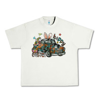 Pistachio Happy Easter Urban Heavy Tee - CowhideDigitalArt