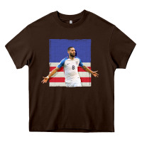 Chocolate Brown Usmnt Heavy Core Tee - artisFamous