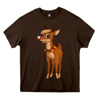 Chocolate Brown rudolph the red nosed reindeer movie Heavy Core Tee - artisFamous