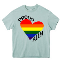 Arona proud ally lgbt heart gay pride month Heavy Core Tee - artisFamous