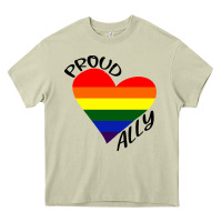 Mossy proud ally lgbt heart gay pride month Heavy Core Tee - artisFamous