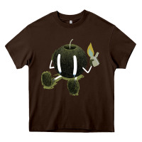 Chocolate Brown self destruction Heavy Core Tee - artisFamous