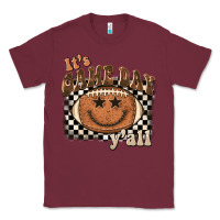 Burgundy it's game day y'all football smiley face Classic Tee - BarkalooDesign
