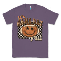 Lavender it's game day y'all football smiley face Classic Tee - BarkalooDesign