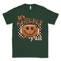 Sports Green it's game day y'all football smiley face Classic Tee - BarkalooDesign