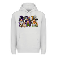 Dove Grey halloween gnomies Premium Hoodie - BarkalooDesign