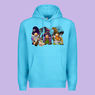 Halloween Gnomies Premium Hoodie Designed By Barkaloodesign