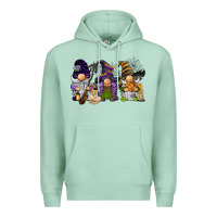 Seafoam halloween gnomies Premium Hoodie - BarkalooDesign